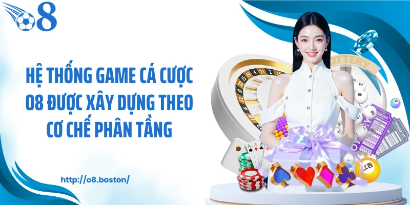 Hệ thống game cá cược O8 được xây dựng theo cơ chế phân tầng
